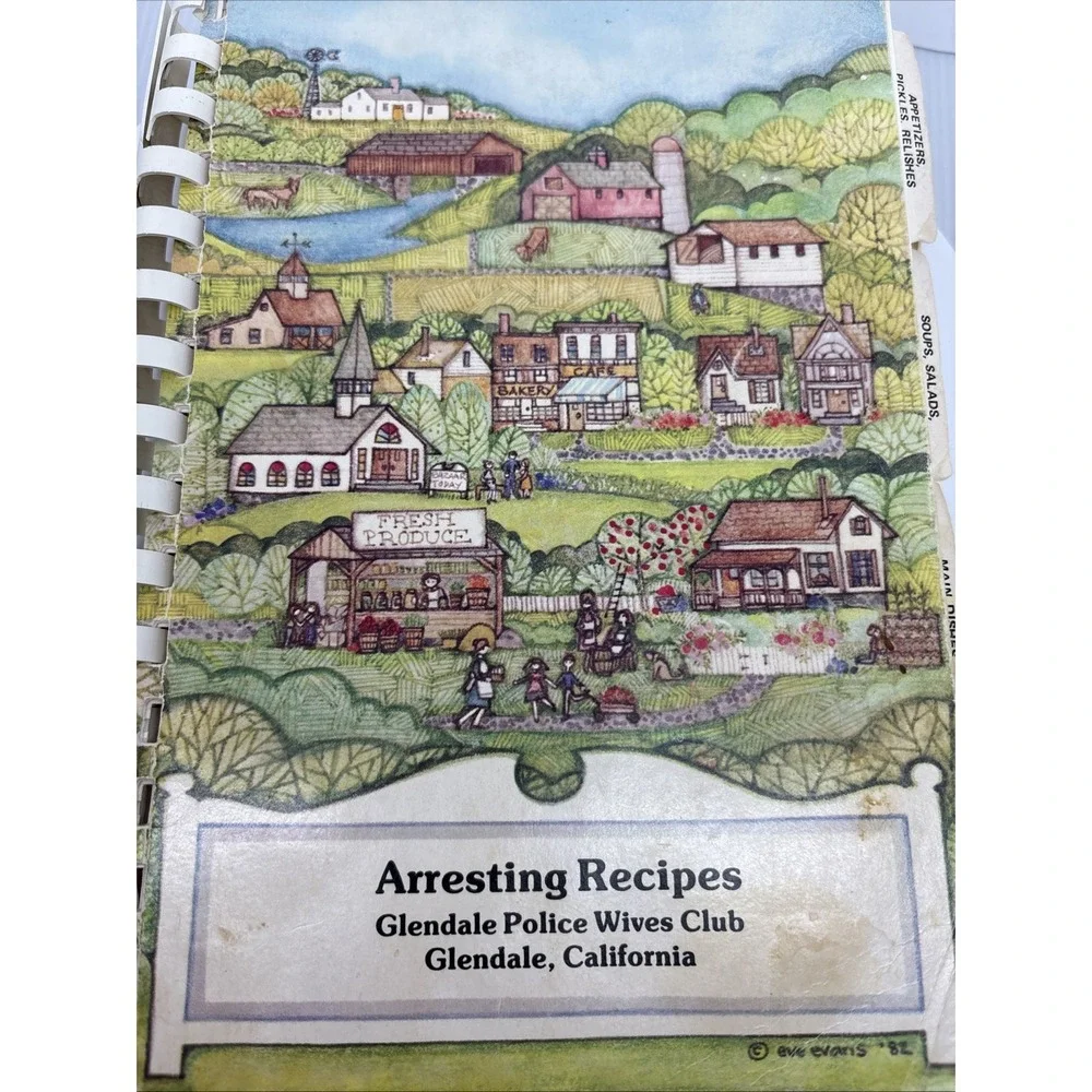 Cookbook Glendale Police Wives Club Glendale California 1985 50th‎ Anniversary
